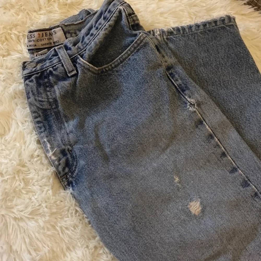 Vintage destroyed guess jeans 30